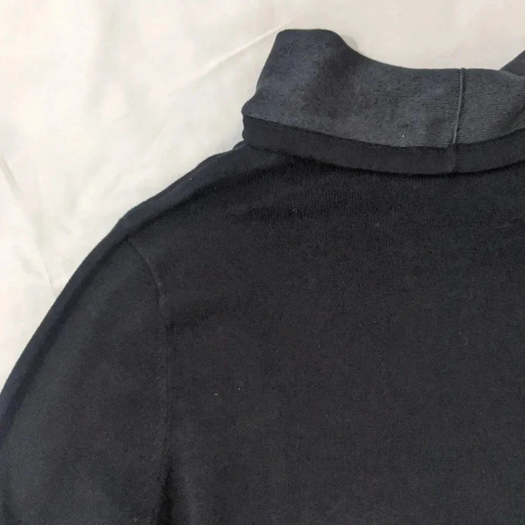 NWT Express Drawstring Cowl Neck Sweater, Color Black/Gray Size L - Picture 10 of 13